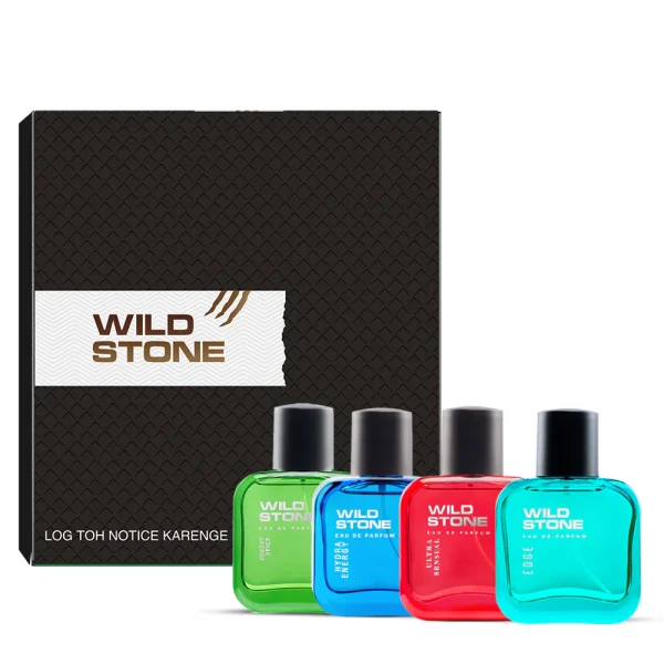 Wild Stone Gift Pack Collection Edge, Ultra Sensual, Forest Spice and Hydra Energy Perfume